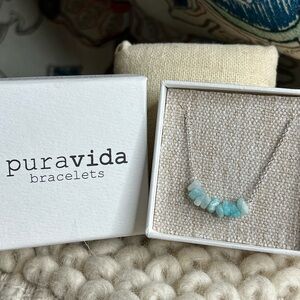 Puravida silver and amazonite bracelet.